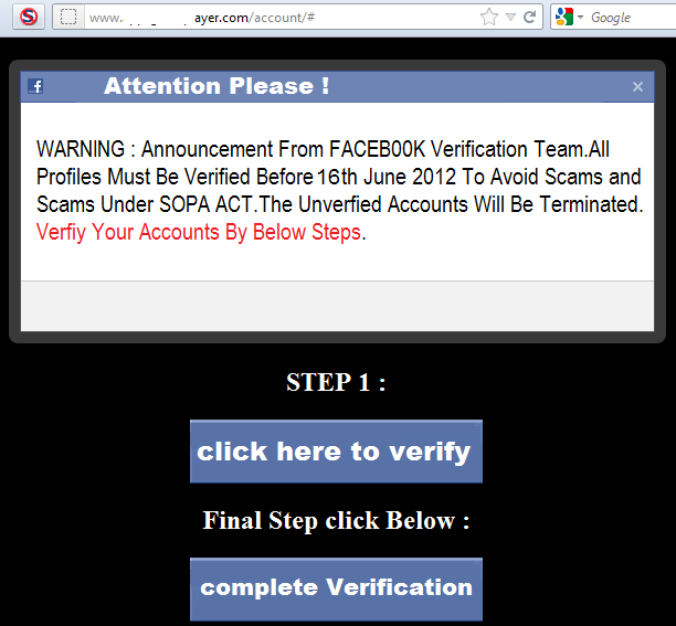 facebook_verification_scam facebook verification scam