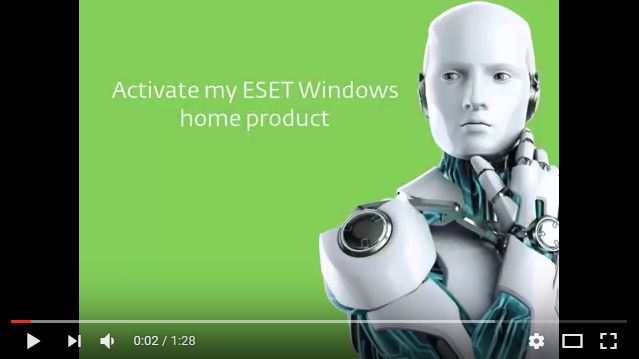 How to  Activate your ESET Windows home product (10.x)